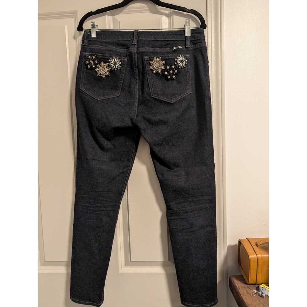 1484 - Miss Me Jeans with Beaded back pockets - 30 x 27 NWOT - Picture 3 of 5